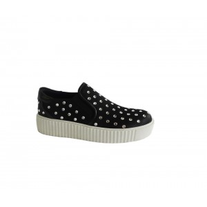 Elegant Women's Rhinestone-Studded Elastic Loafers Sneakers